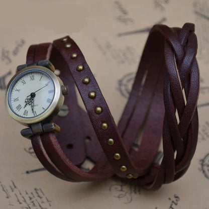 Shsby Roma Vintage Cowhide Spirally Wound Watchband