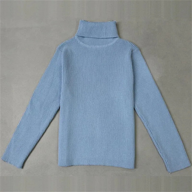 Winter Turtleneck Knitted Autumn Pullover Kids Knitwear Sweaters