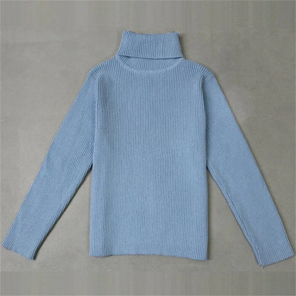 Winter Turtleneck Knitted Autumn Pullover Kids Knitwear Sweaters