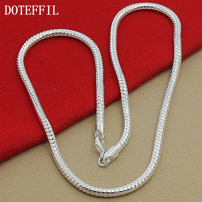 925 Sterling Silver Snake Chain Necklace