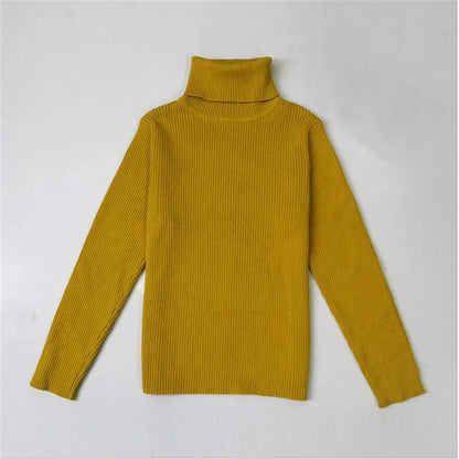 Winter Turtleneck Knitted Autumn Pullover Kids Knitwear Sweaters
