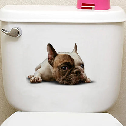 Cute Cats 3D Wall Sticker Hole View