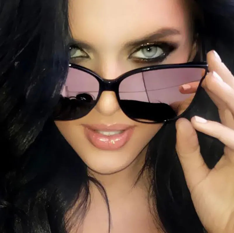 Cat eye Luxury Twin Beam Oversized Sun Glasses
