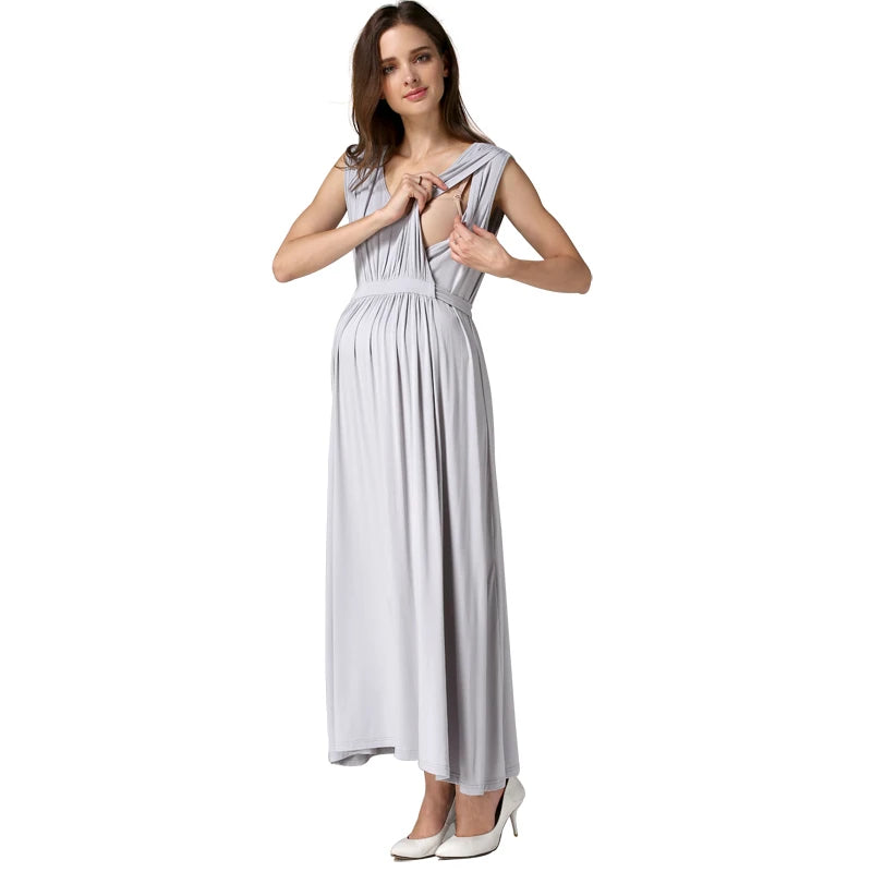 Long Party Evening Maternity Breastfeeding Pregnancy Dress