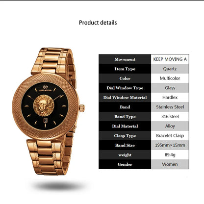 Luxury Elegant Quartz Waterproof WristWatches
