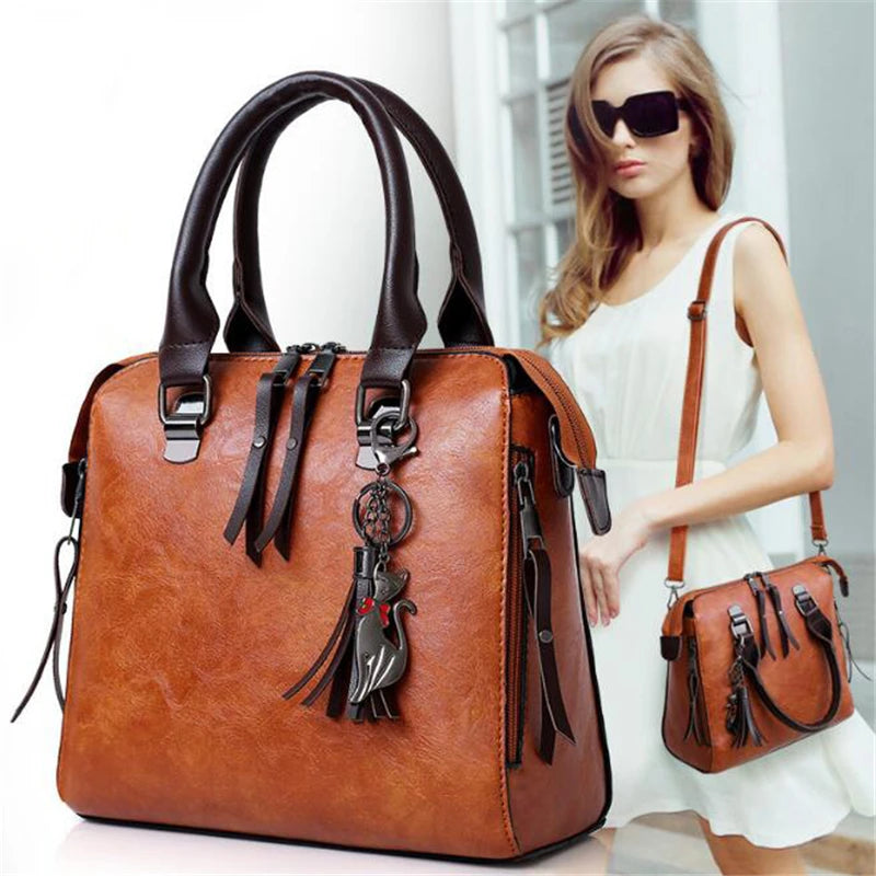 Tassel Bag Luxury Leather Purse Handbags