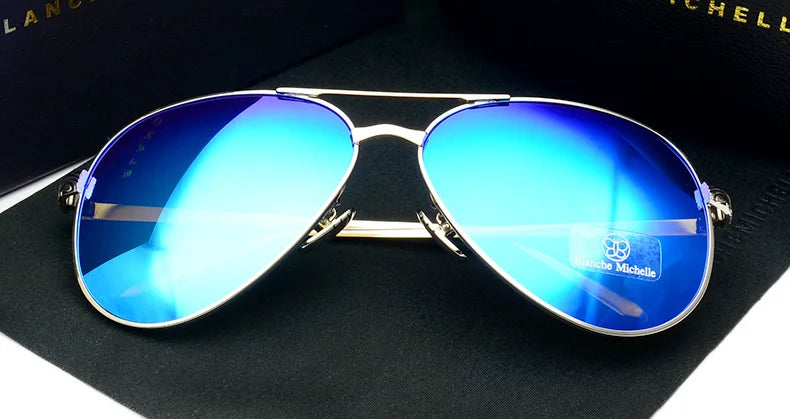 Pilot Polarized Mirror Vintage Sunglasses