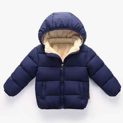 Winter Thick Warm Plush Thicken Outerwear Fur Hooded Jacket K