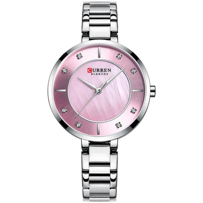 Rose Gold Quartz Waterproof watch