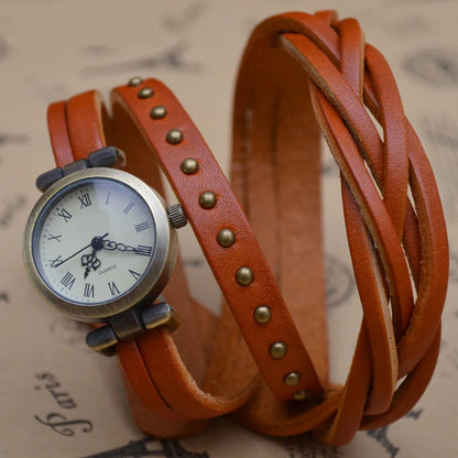 Shsby Roma Vintage Cowhide Spirally Wound Watchband