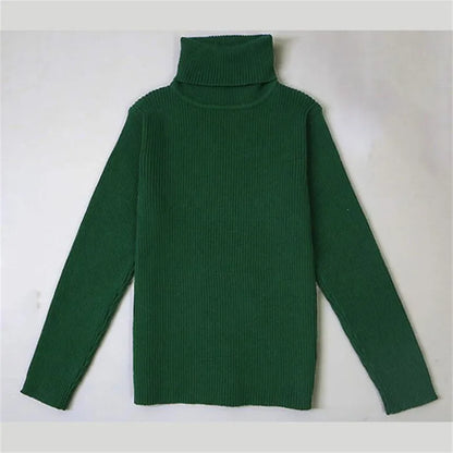 Winter Turtleneck Knitted Autumn Pullover Kids Knitwear Sweaters