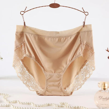 High Waist Lace Plus Size Panties