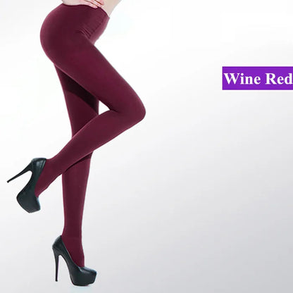 Black Sexy Tights Opaque Pantyhose 120D Seamless Winter Warm Thick Socks