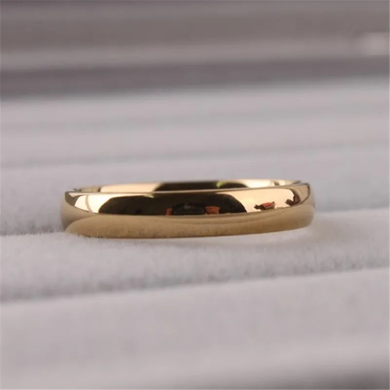 4mm Width Stainless Steel Smooth Circles Rings