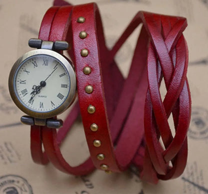 Shsby Roma Vintage Cowhide Spirally Wound Watchband