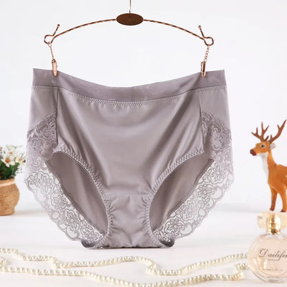 High Waist Lace Plus Size Panties