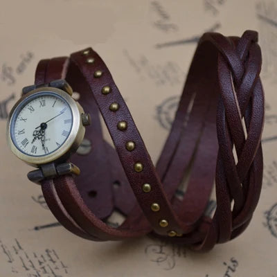 Shsby Roma Vintage Cowhide Spirally Wound Watchband