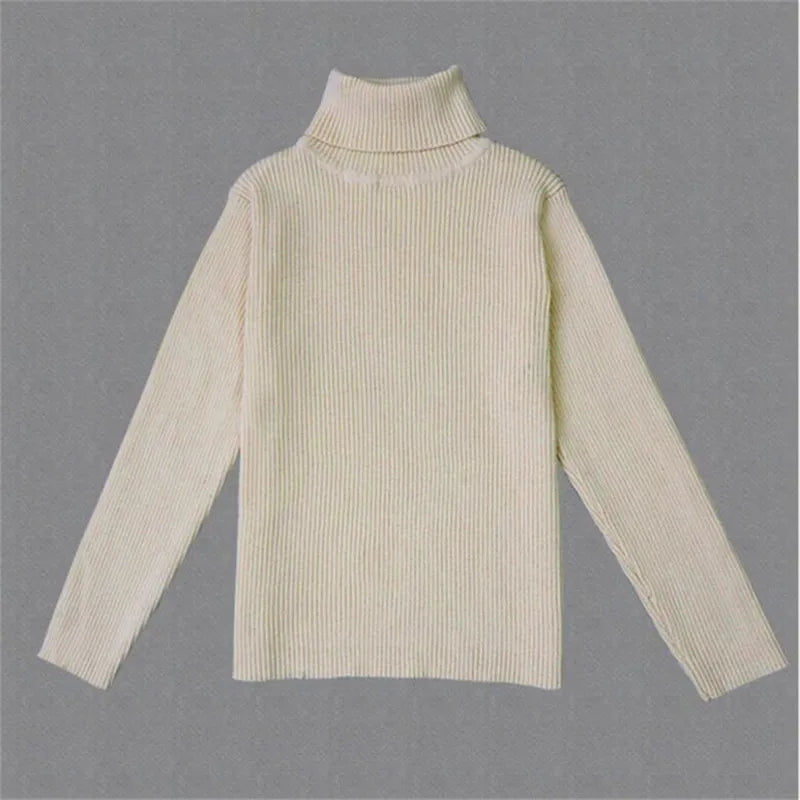 Winter Turtleneck Knitted Autumn Pullover Kids Knitwear Sweaters