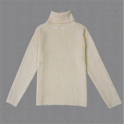 Winter Turtleneck Knitted Autumn Pullover Kids Knitwear Sweaters