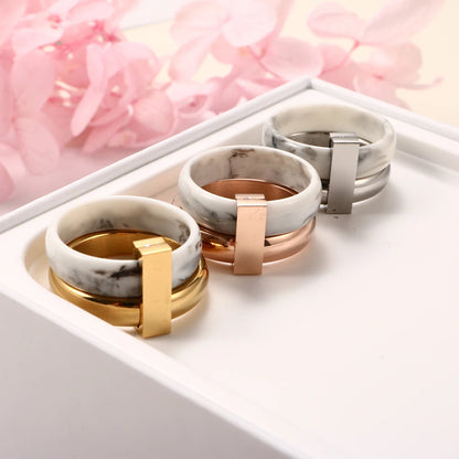 DANA Ceramic Stainless Steel Rings
