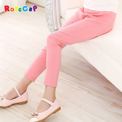 Girls Pants Children Kids Pencil Pants