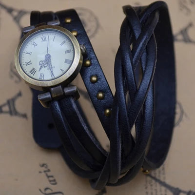 Shsby Roma Vintage Cowhide Spirally Wound Watchband