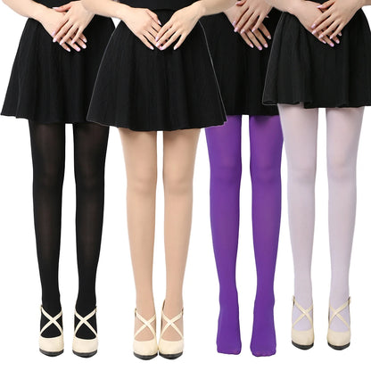 Black Sexy Tights Opaque Pantyhose 120D Seamless Winter Warm Thick Socks