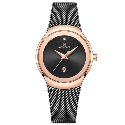 Rose Gold Ultra Thin Luxury Waterproof Quartz WristWatch