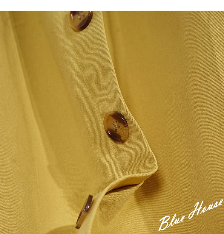 Falda midi coreana elegante de talle alto