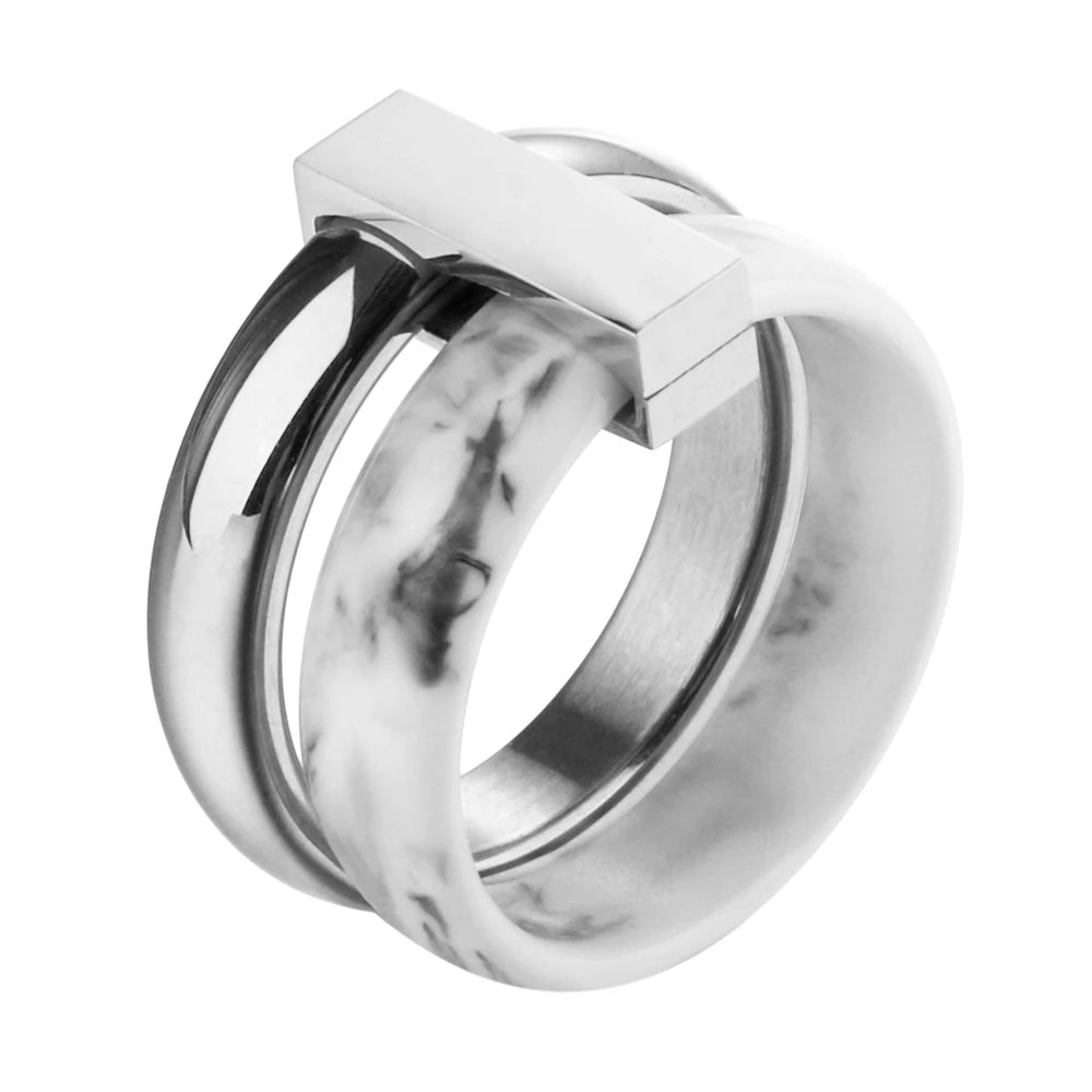 DANA Ceramic Stainless Steel Rings