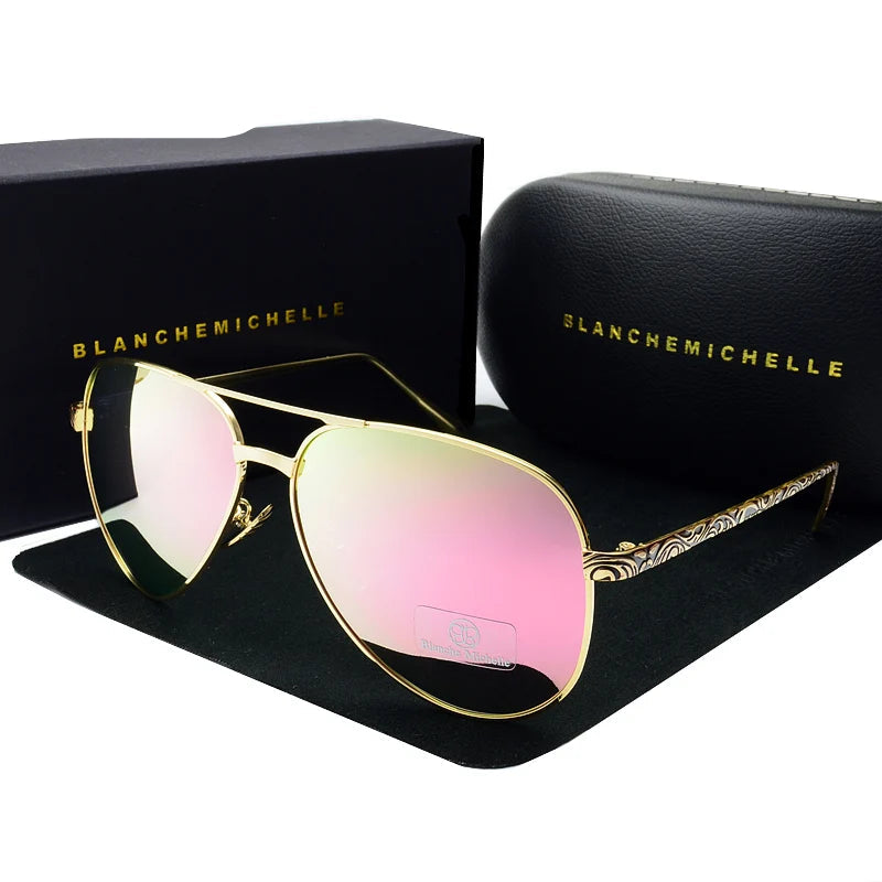 Pilot Polarized Mirror Vintage Sunglasses