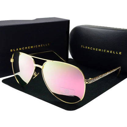 Pilot Polarized Mirror Vintage Sunglasses