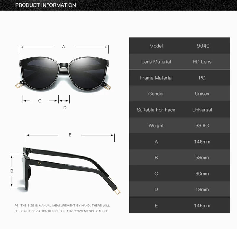 Cat eye Luxury Twin Beam Oversized Sun Glasses