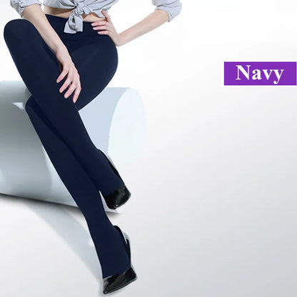 Black Sexy Tights Opaque Pantyhose 120D Seamless Winter Warm Thick Socks
