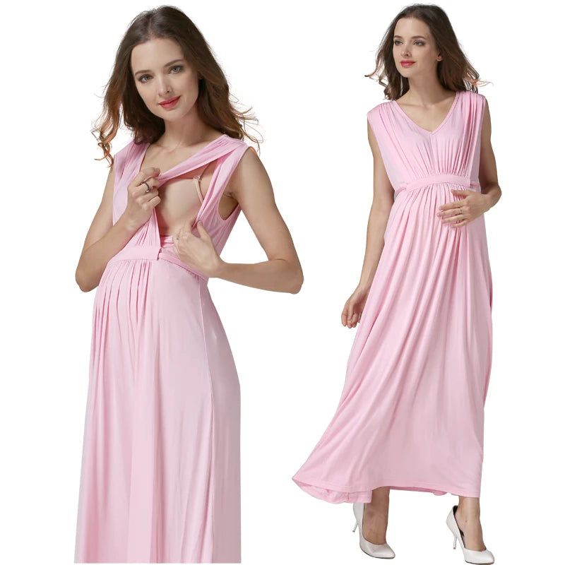 Long Party Evening Maternity Breastfeeding Pregnancy Dress