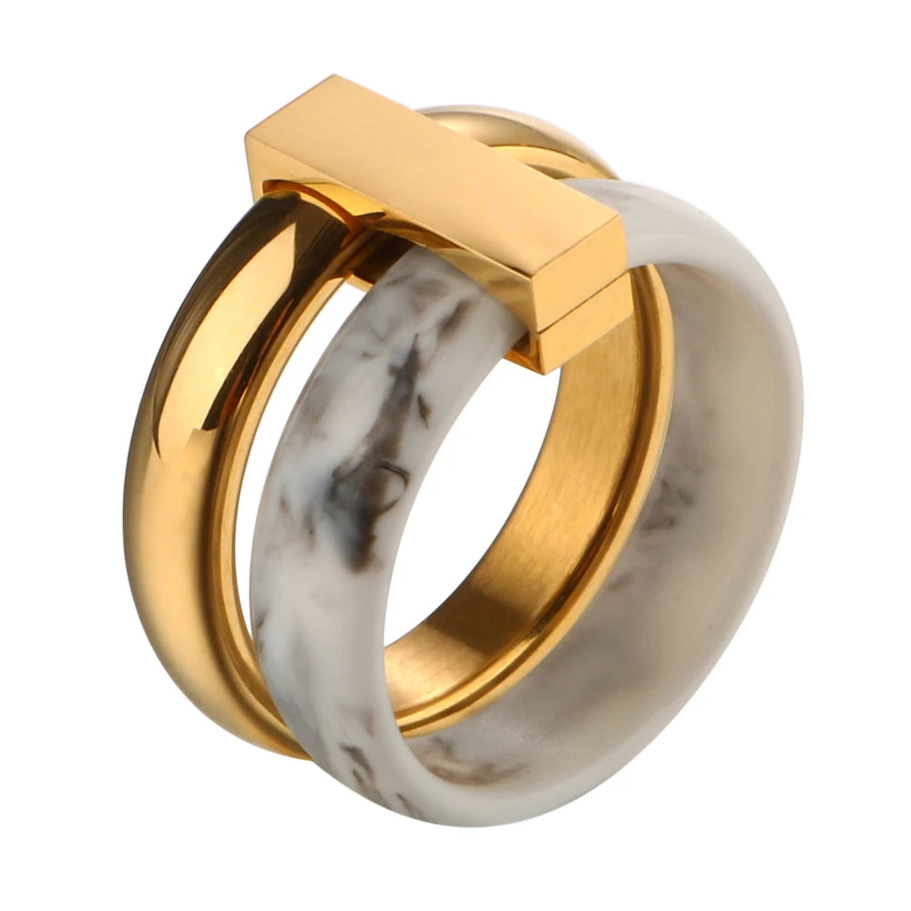 DANA Ceramic Stainless Steel Rings