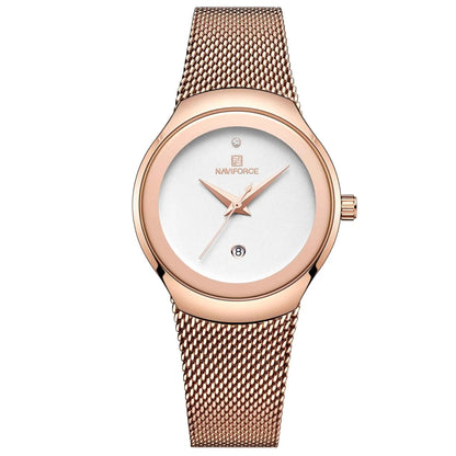Rose Gold Ultra Thin Luxury Waterproof Quartz WristWatch