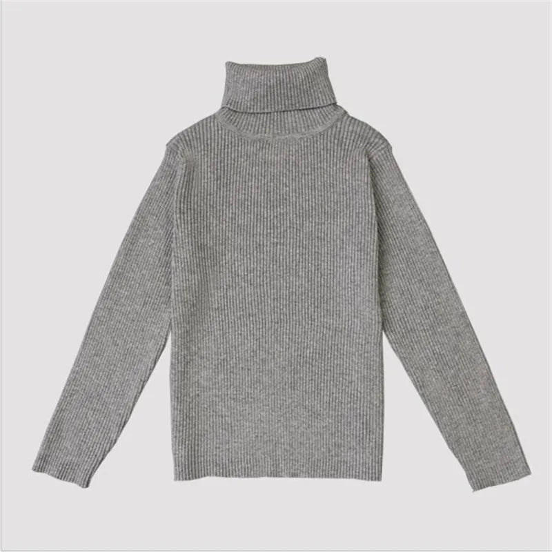 Winter Turtleneck Knitted Autumn Pullover Kids Knitwear Sweaters