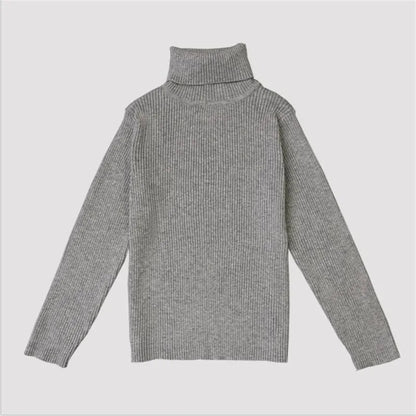Winter Turtleneck Knitted Autumn Pullover Kids Knitwear Sweaters