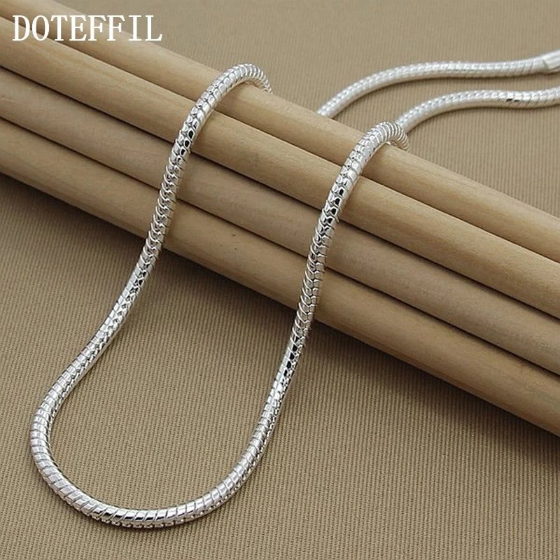 925 Sterling Silver Snake Chain Necklace