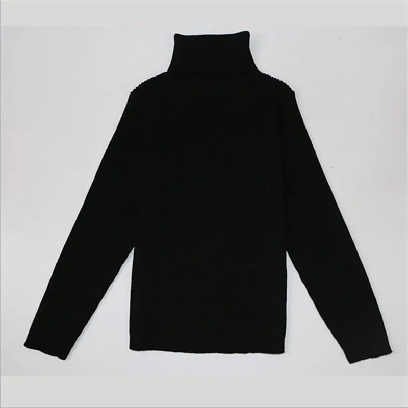 Winter Turtleneck Knitted Autumn Pullover Kids Knitwear Sweaters