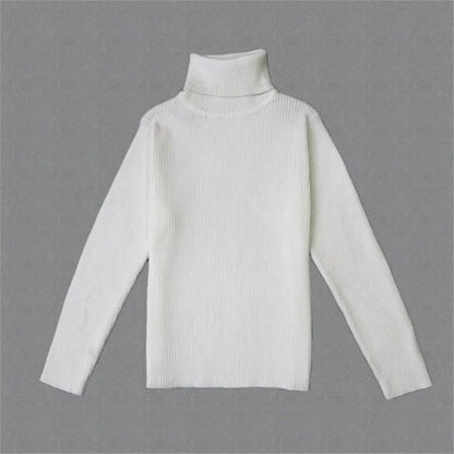 Winter Turtleneck Knitted Autumn Pullover Kids Knitwear Sweaters