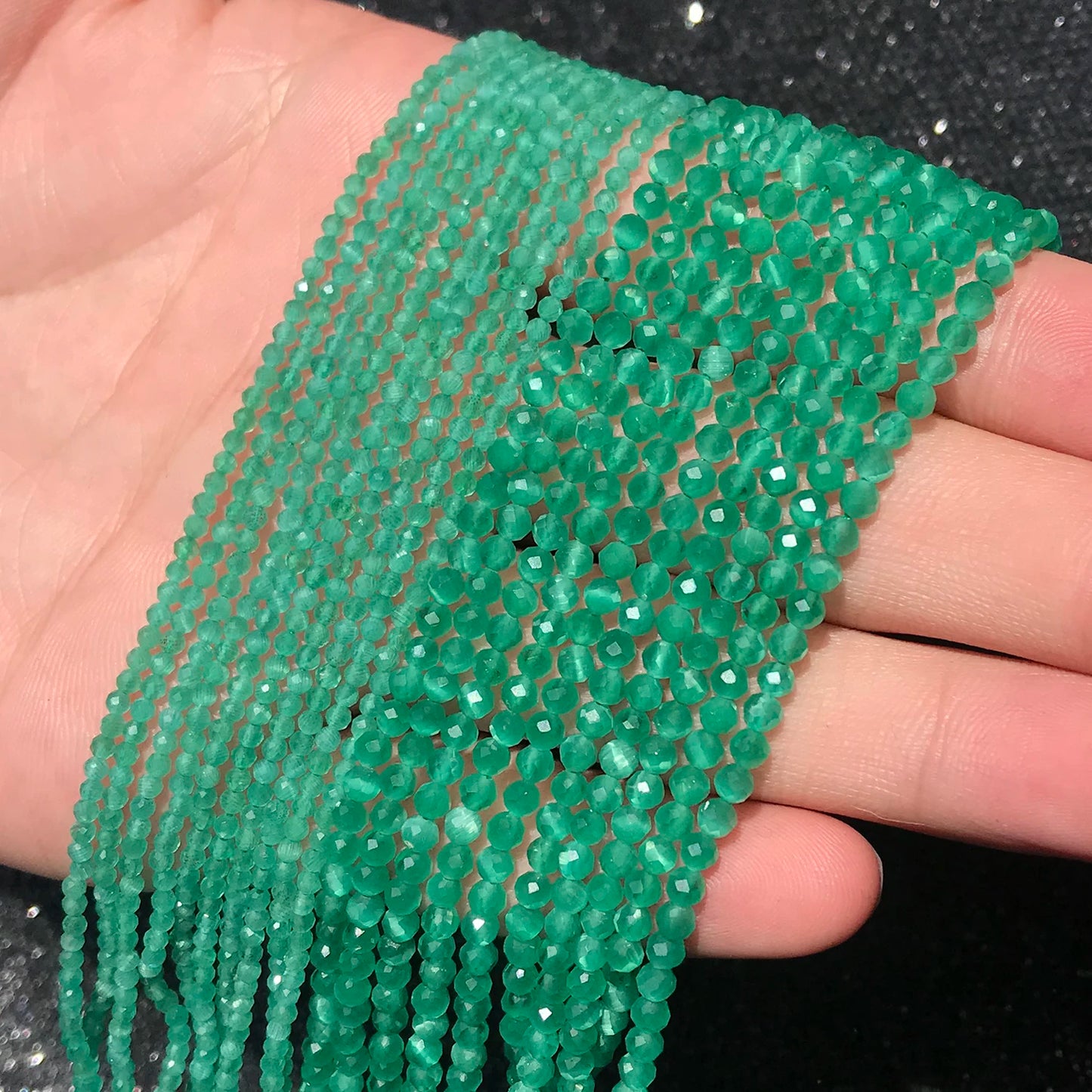 Cat Eye Beads Moon Stone DIY Bracelet