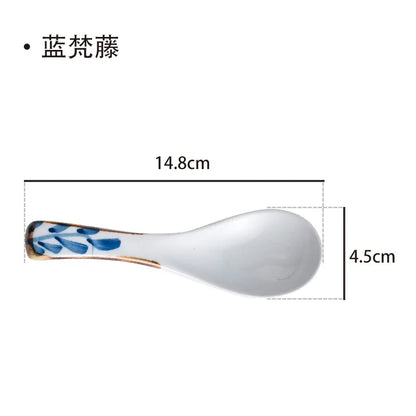 Ceramic Japanese Retro Bone Spoon