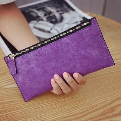 Wallet Long Money Coin Purse Leather Thin Card Holder Wallets