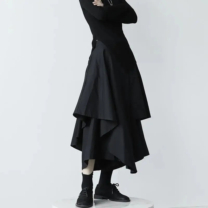 High Waist Korean Elegant Chic Skirts Pants