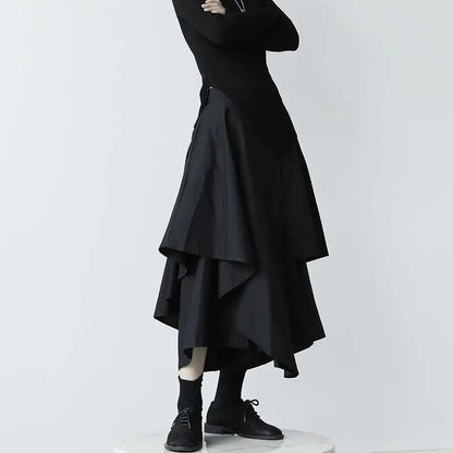 High Waist Korean Elegant Chic Skirts Pants