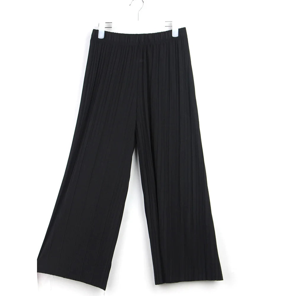 Waist High Pleated Wide Leg  Chiffon Loose Pants
