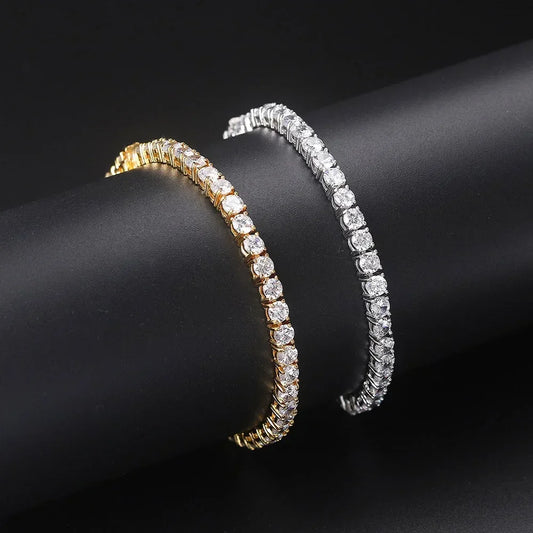 Iced Out Crystal Tennis Bracelet