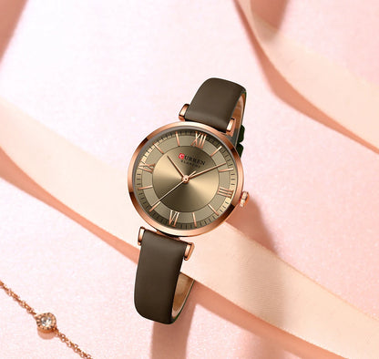 CURREN Quartz Leather Elegant Watches